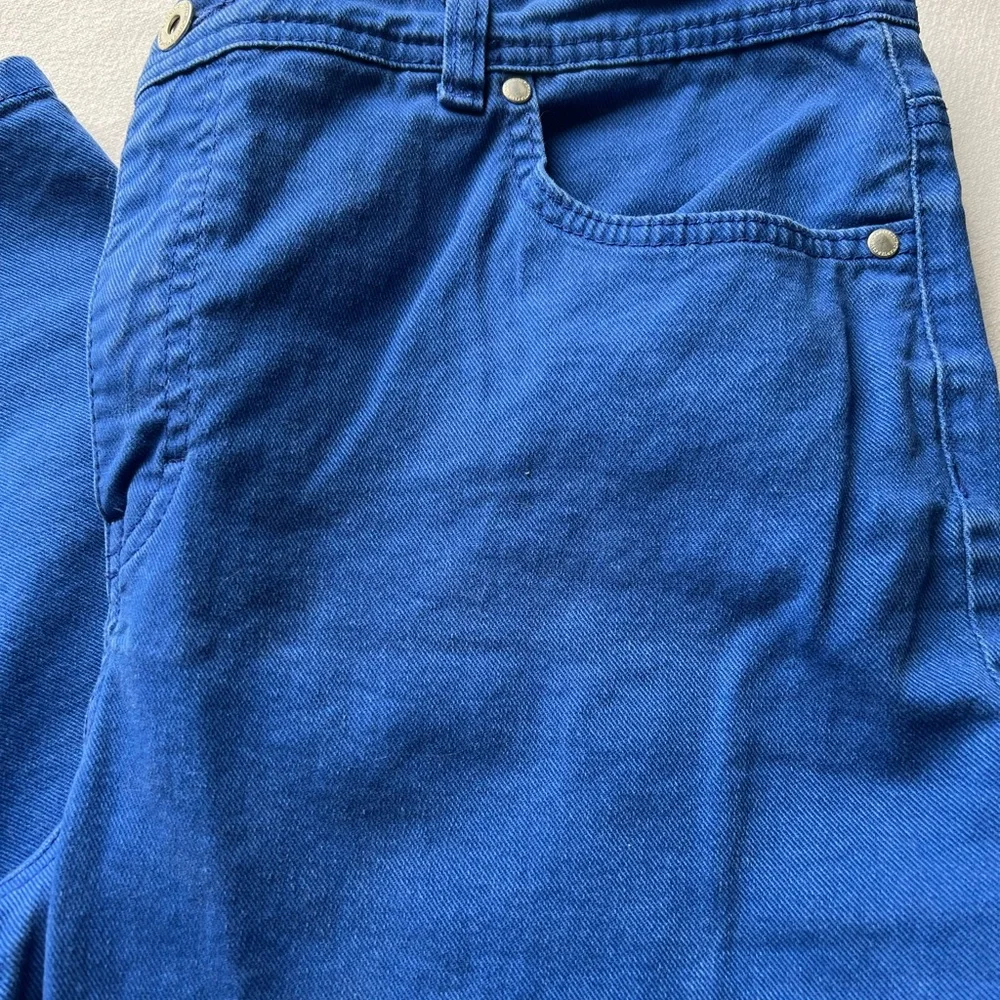 Charter club bright blue denim 16 petite pants - Picture 2 of 7